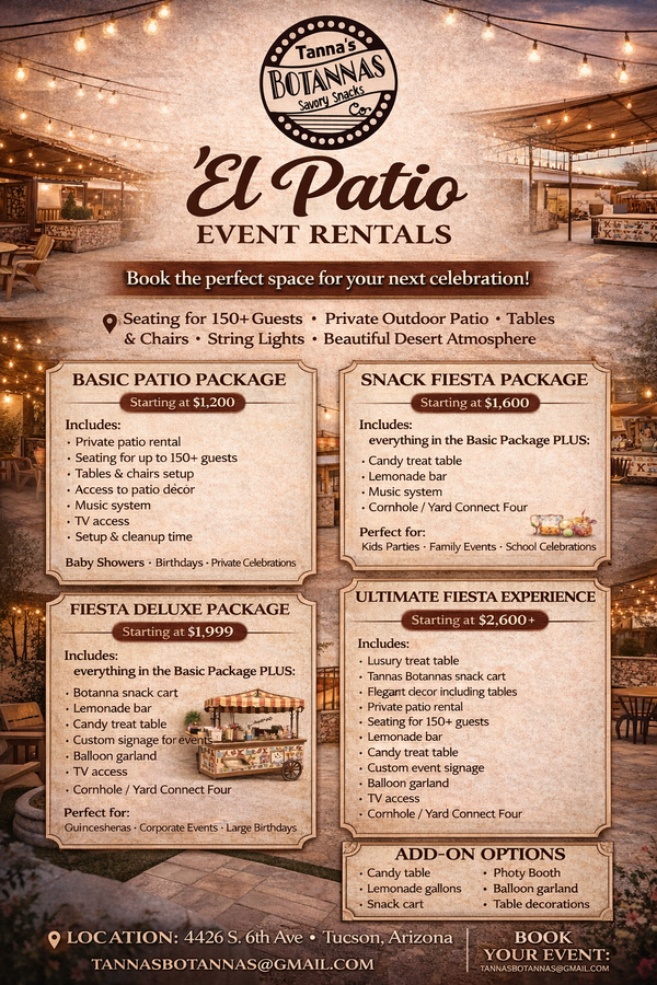 Patio Rental (PLEASE READ DESCRIPTION)